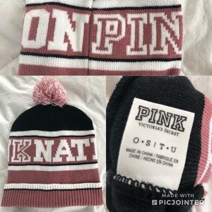 Pink Beanie hat